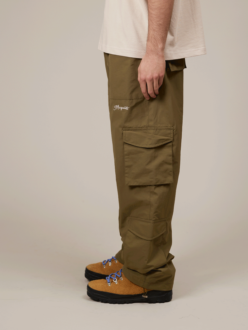 TECHNICAL CARGO PANTS "OLIVE"