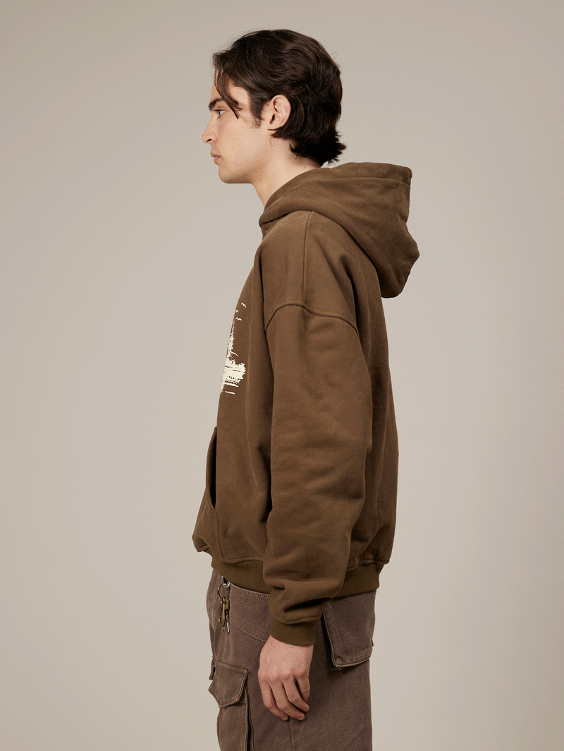 LIGHT BROWN HOODED "PRODUCTIONS"