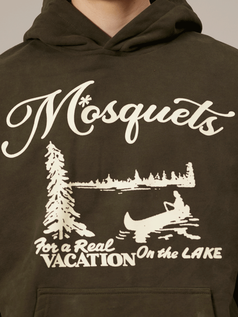 DARK BROWN HOODED "VACATION ON THE LAKE"