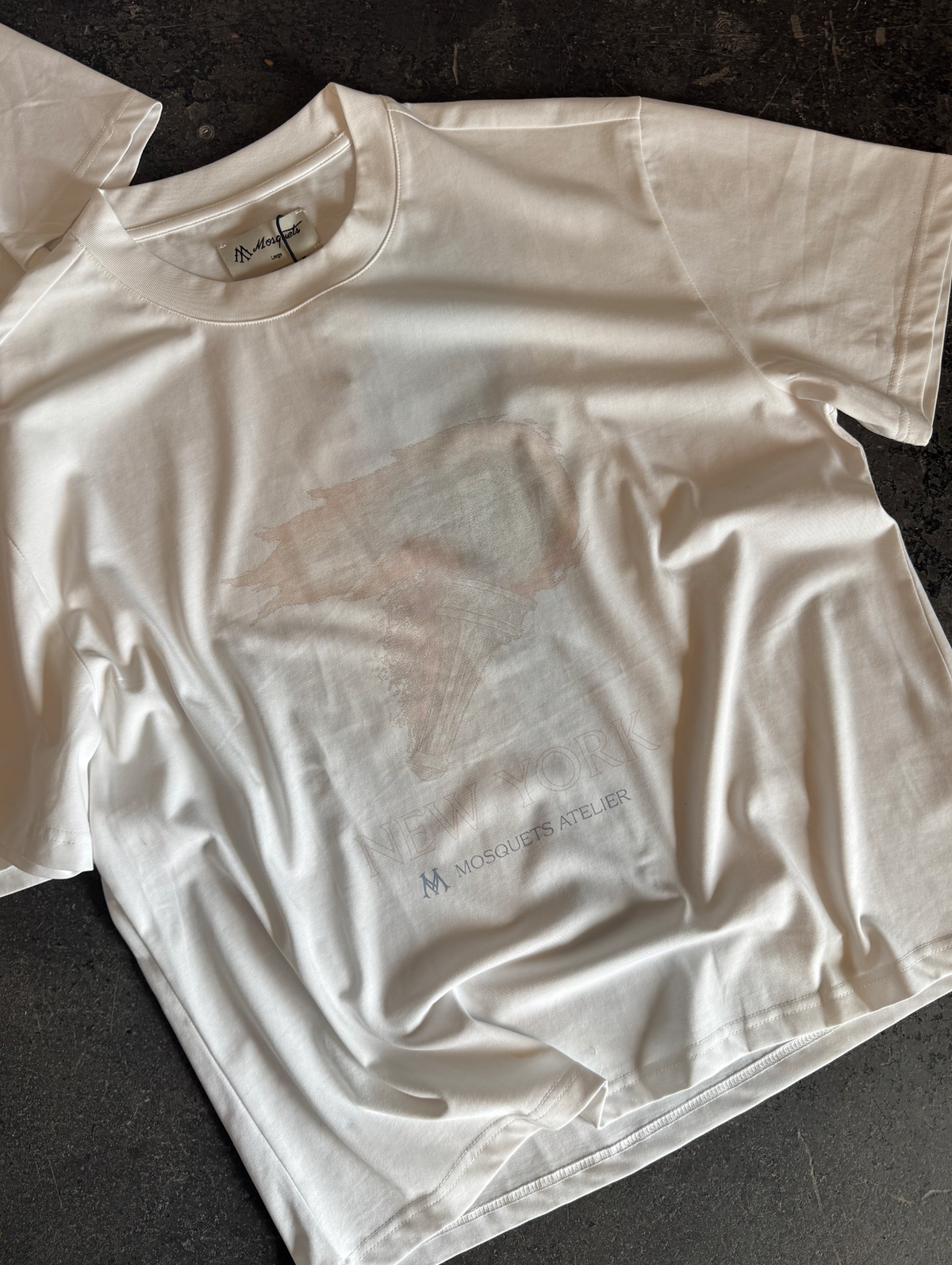 WHITE VINTAGE T-SHIRT "TORCH"