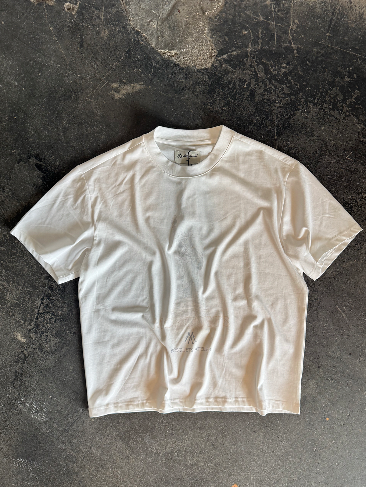 WHITE VINTAGE T-SHIRT "LIBERTY"