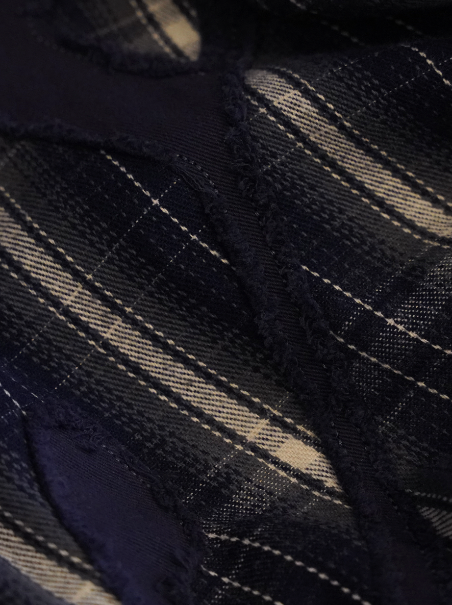 BLUE CHECK FLANNEL SHIRT "NY"