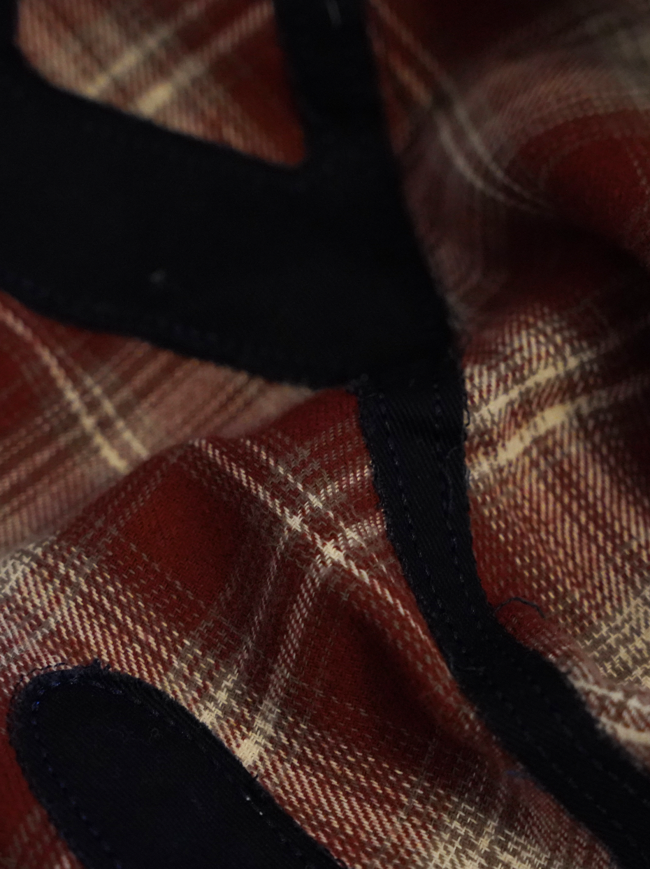RED CHECK FLANNEL SHIRT "NY"