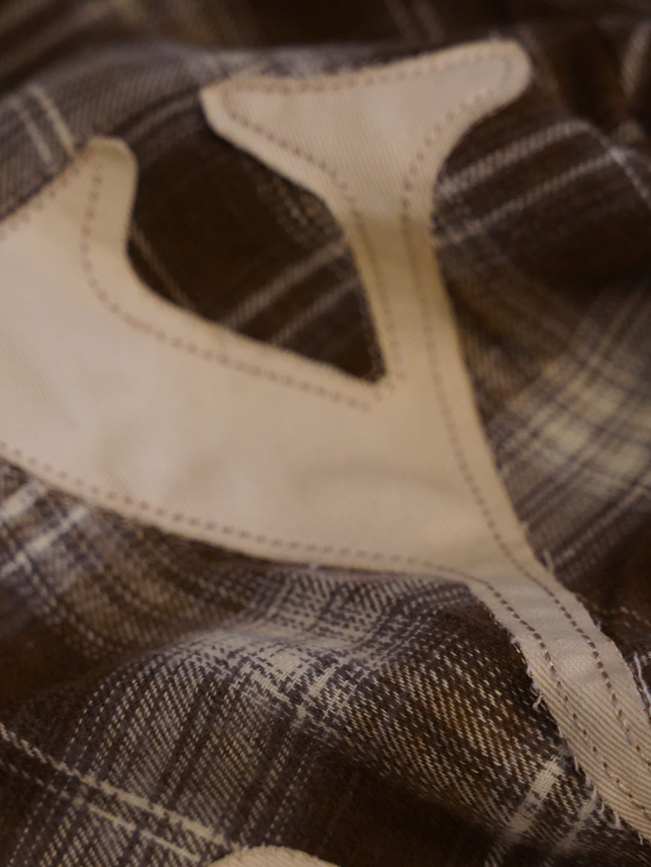 BROWN CHECK FLANNEL SHIRT "NY"