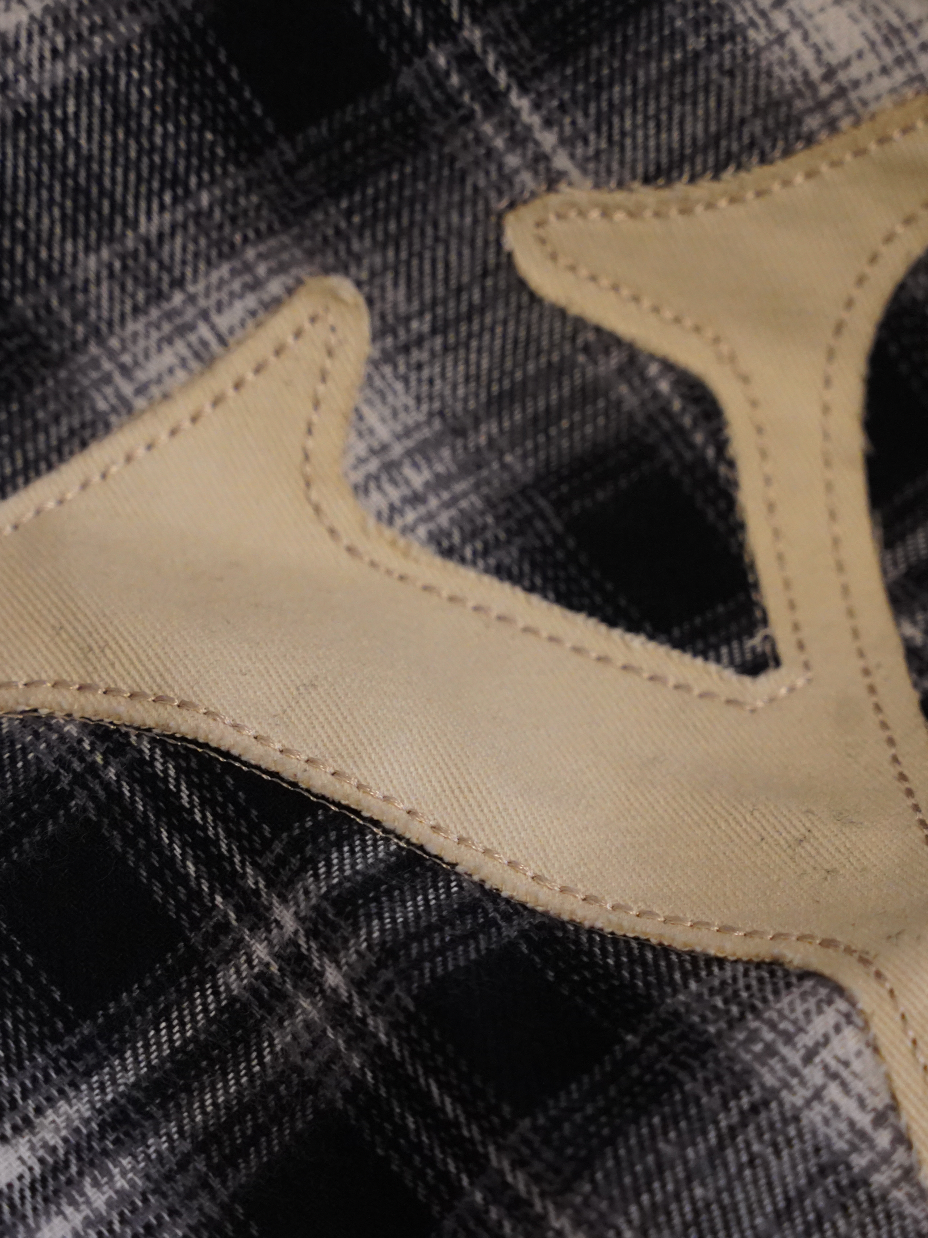 BLACK CHECK FLANNEL SHIRT "NY"