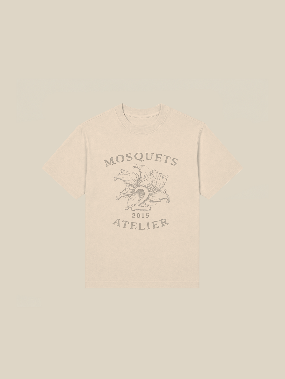 BEIGE T-SHIRT "ATELIER 02"
