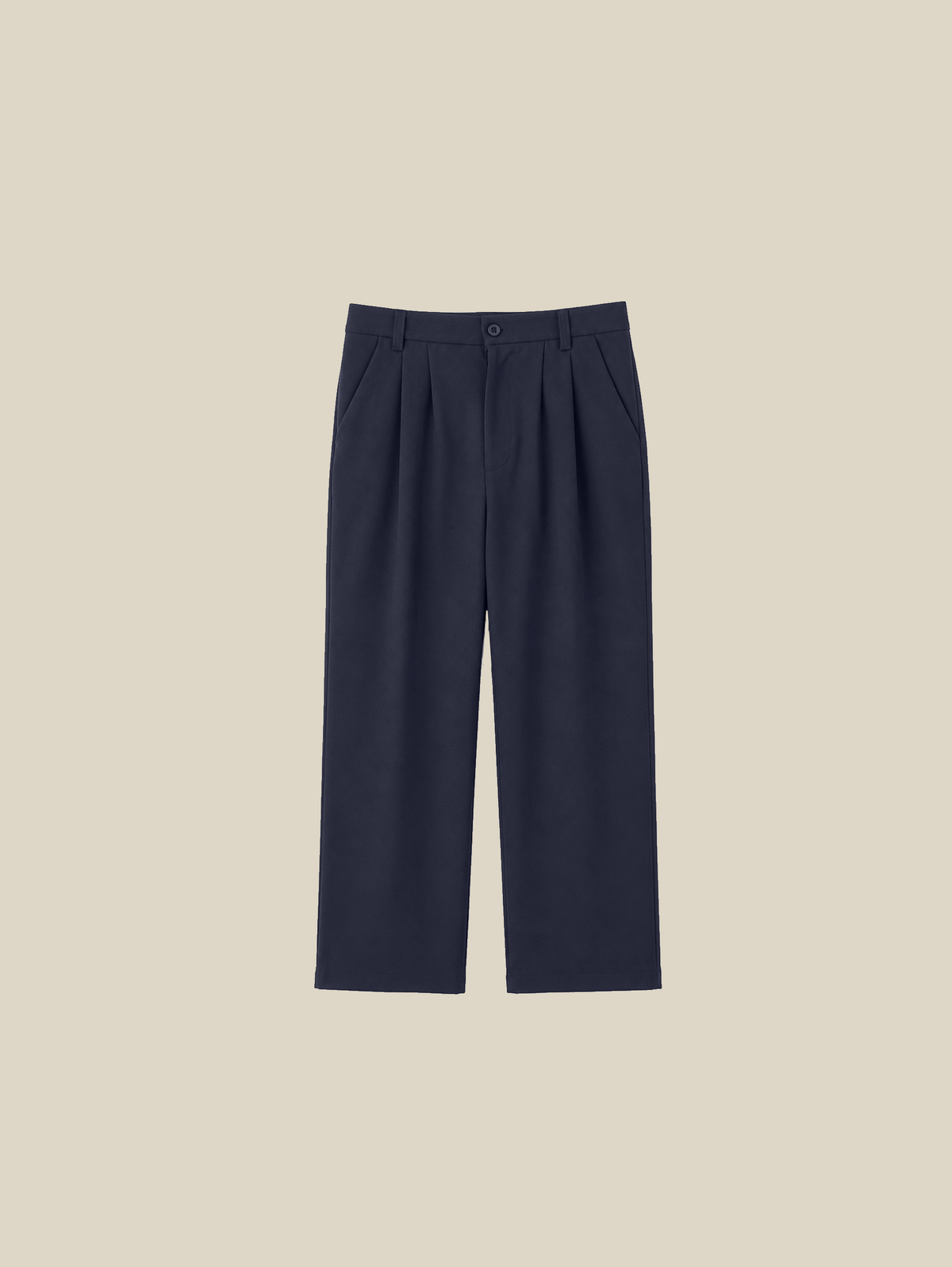 PLEATED TAILORED PANTS "BLUE"