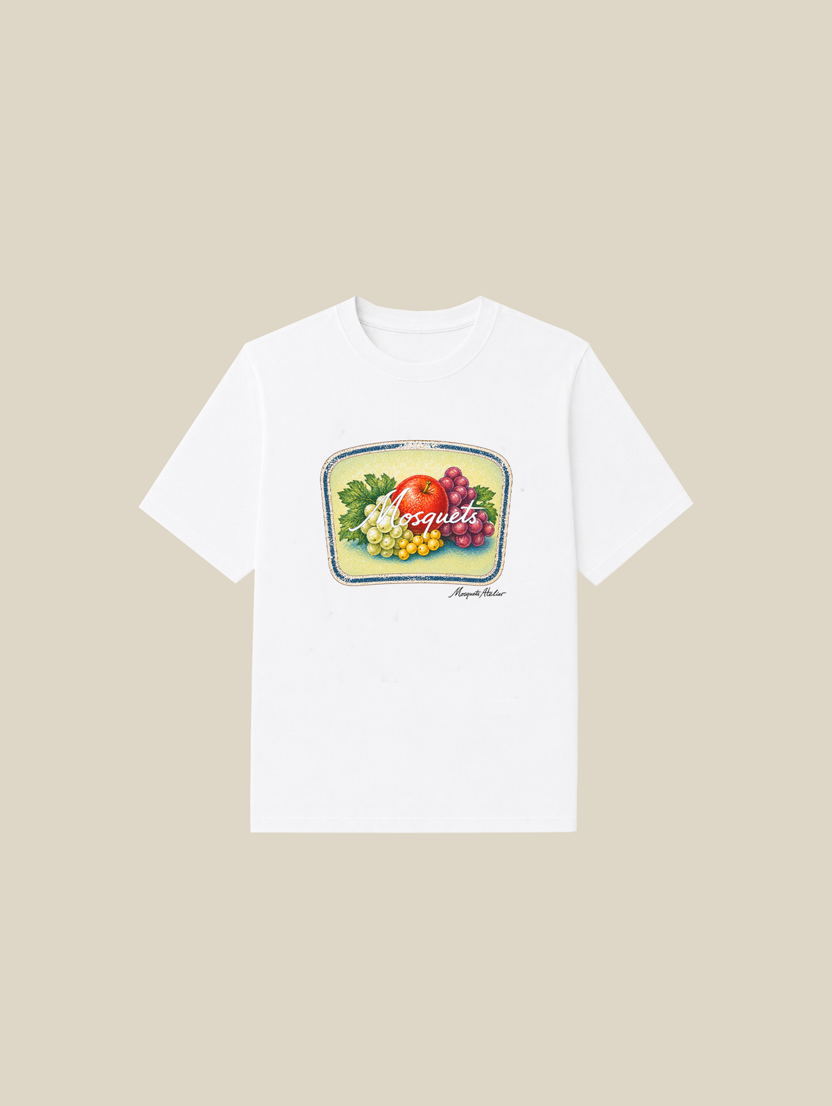 WHITE T-SHIRT "FRUITS" - Mosquets