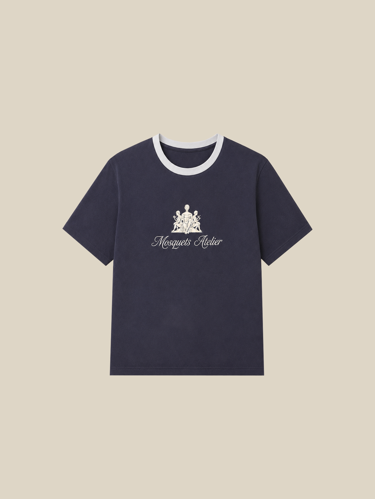 BLUE CONTRAST T-SHIRT "ATELIER"