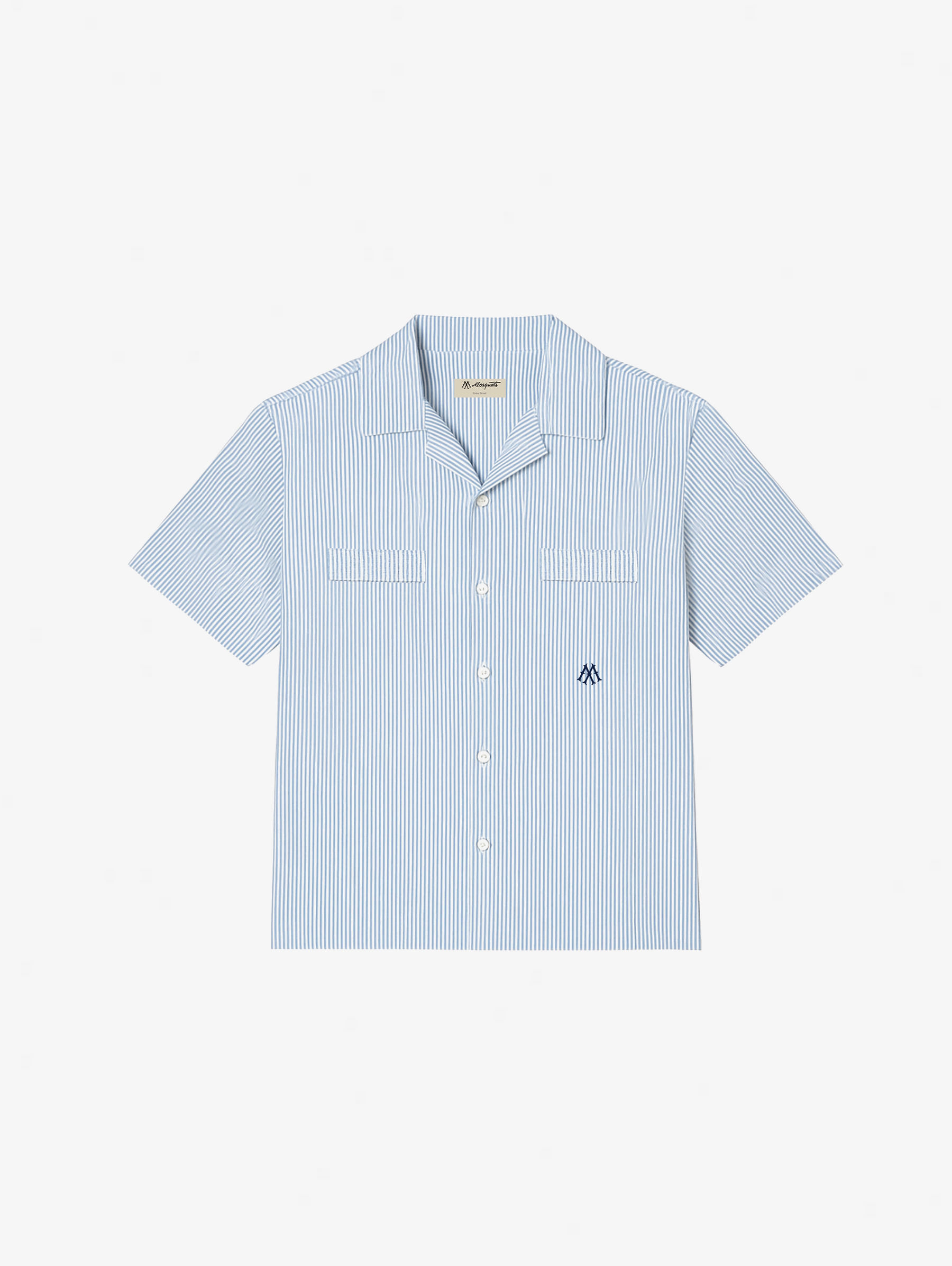 BLUE/ WHITE STRIPE OXFORD SHIRT "M"