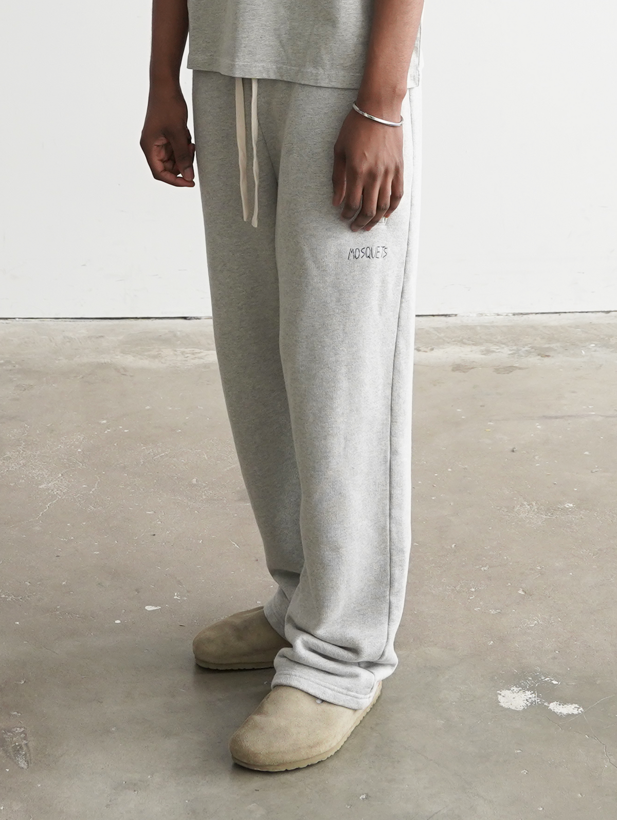GREY MELANGE SWEATPANTS "EVERYDAYS" - Mosquets
