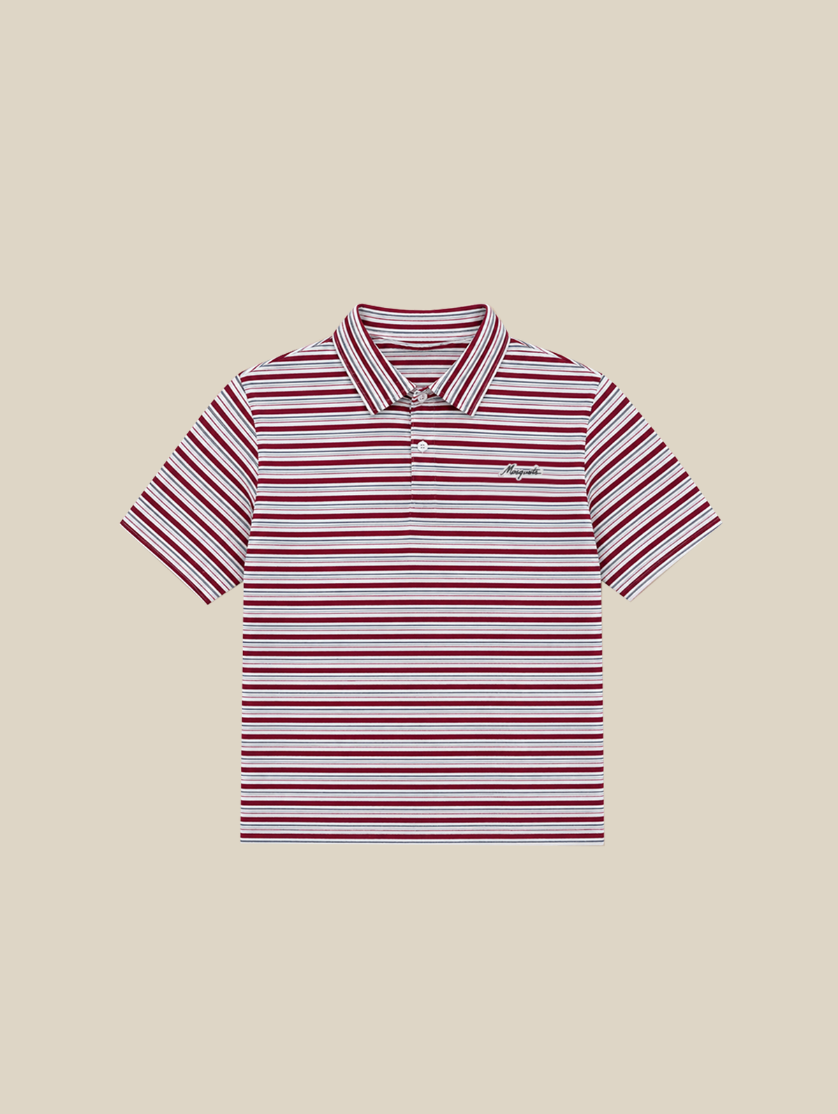 RED STRIPE POLO SHIRT "MOSQUETS"