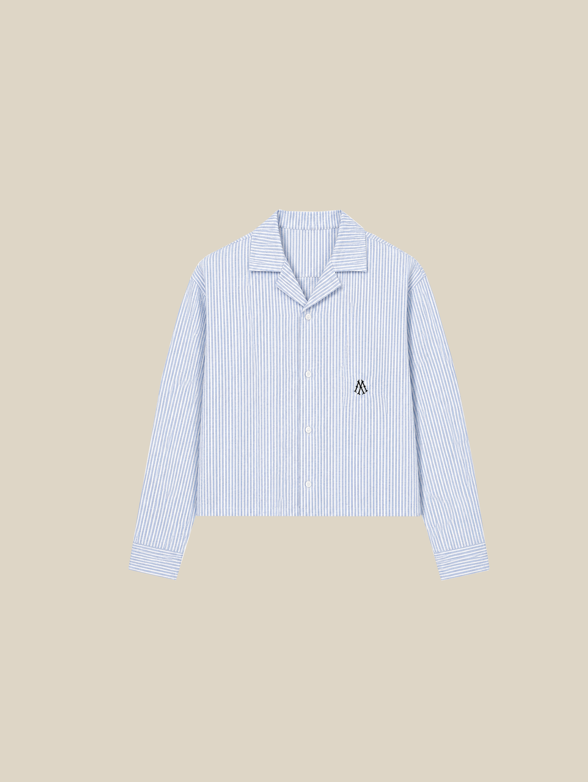 BLUE WHITE STRIPE OXFORD SHIRT "M" - Mosquets