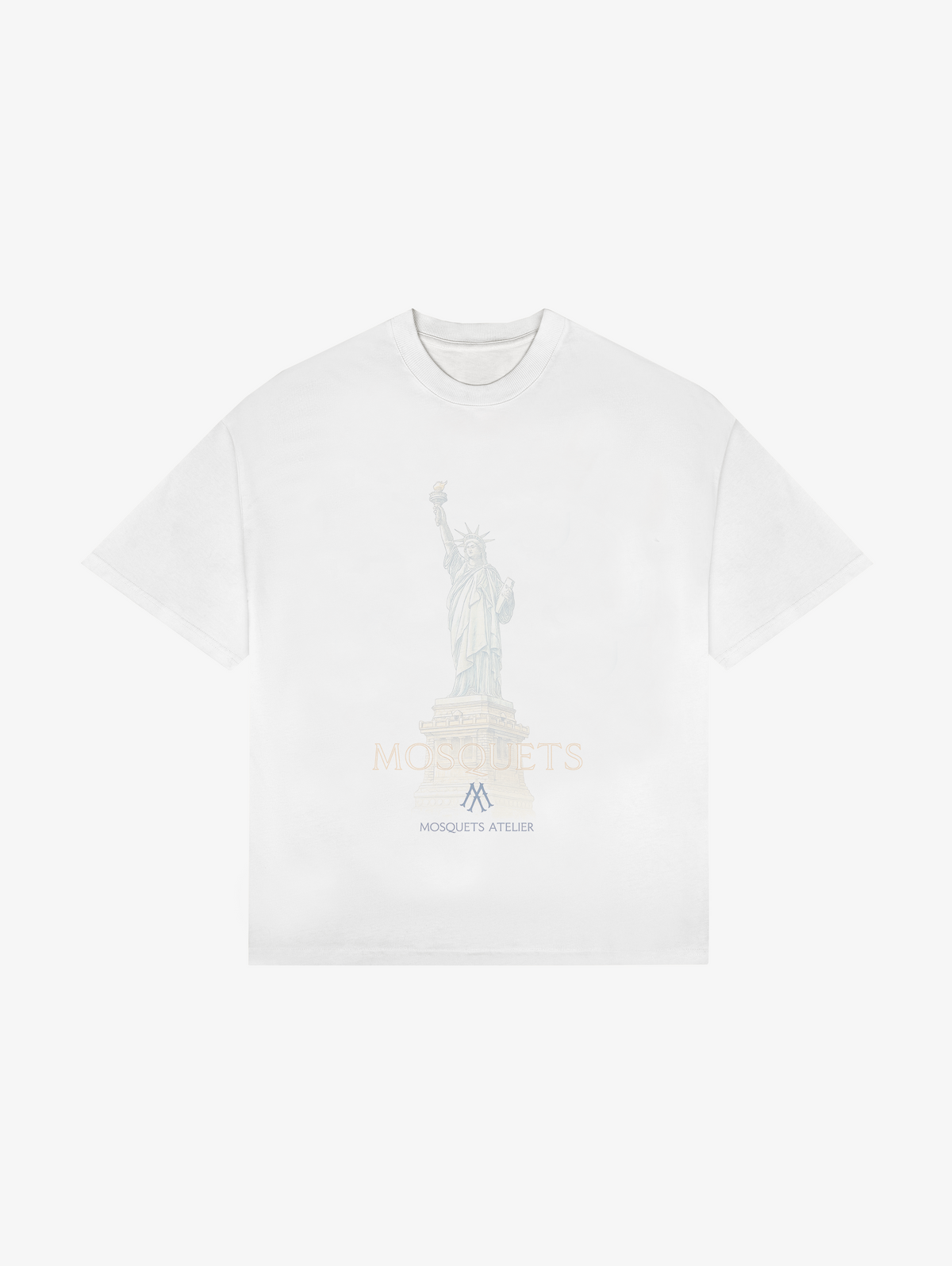 WHITE VINTAGE T-SHIRT "LIBERTY"