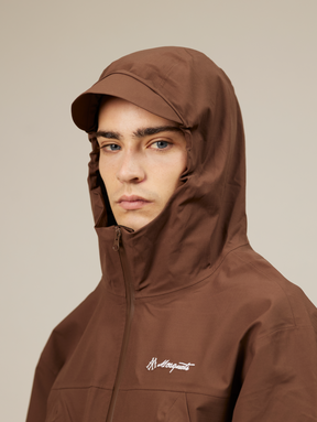 ALPHA RAIN JACKET "BROWN"