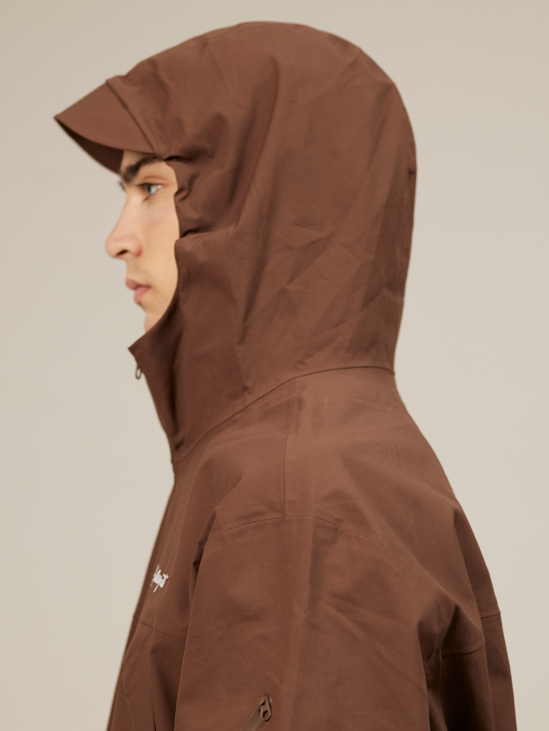 ALPHA RAIN JACKET "BROWN"