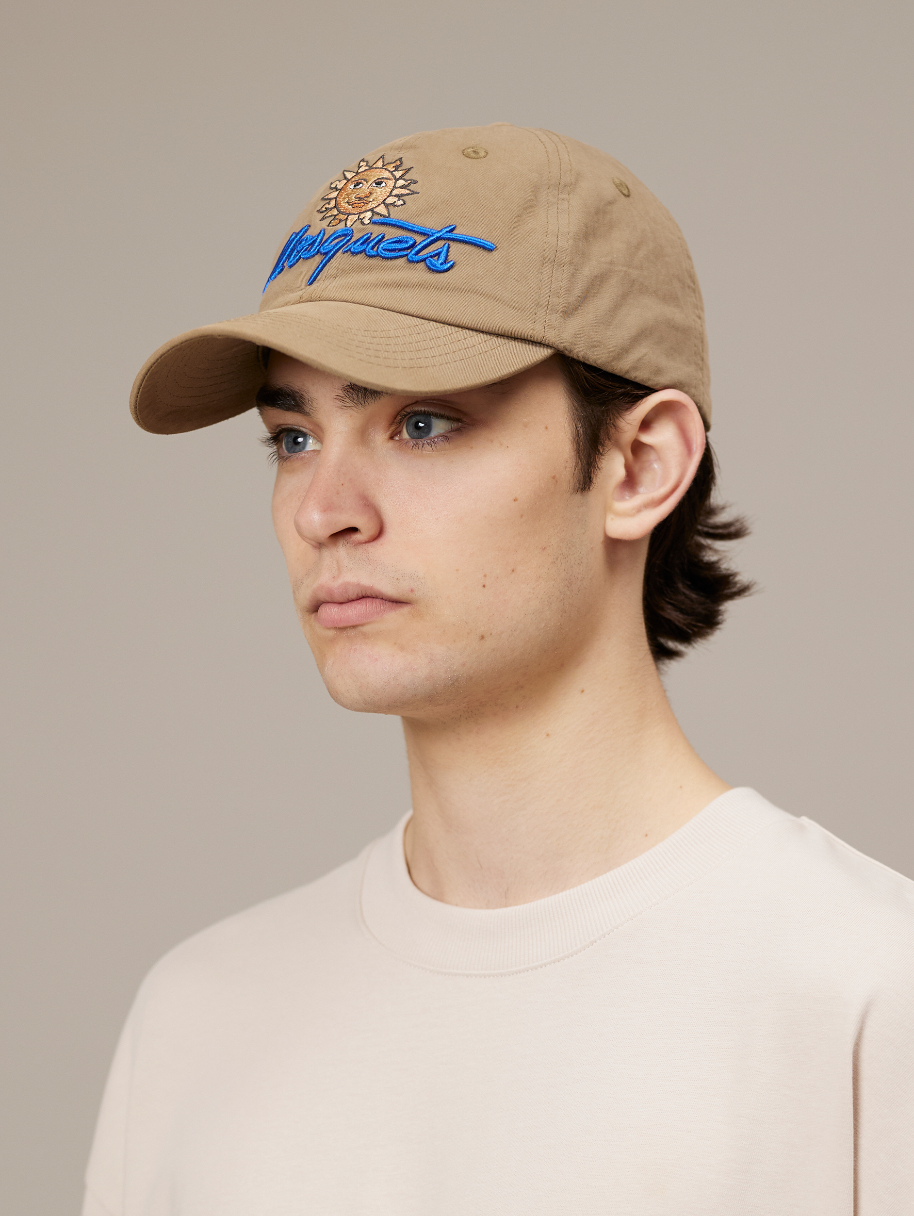 KHAKI WASHED COTTON CAP 