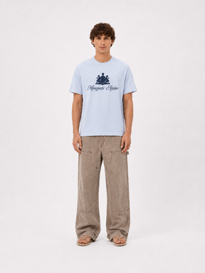 LIGHT BLUE T-SHIRT "ATELIER" - Mosquets