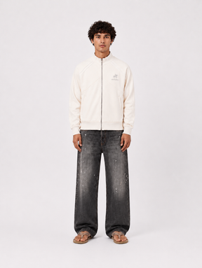 CREAM WHITE TRAIN JACKET "MOSQUETS" - Mosquets