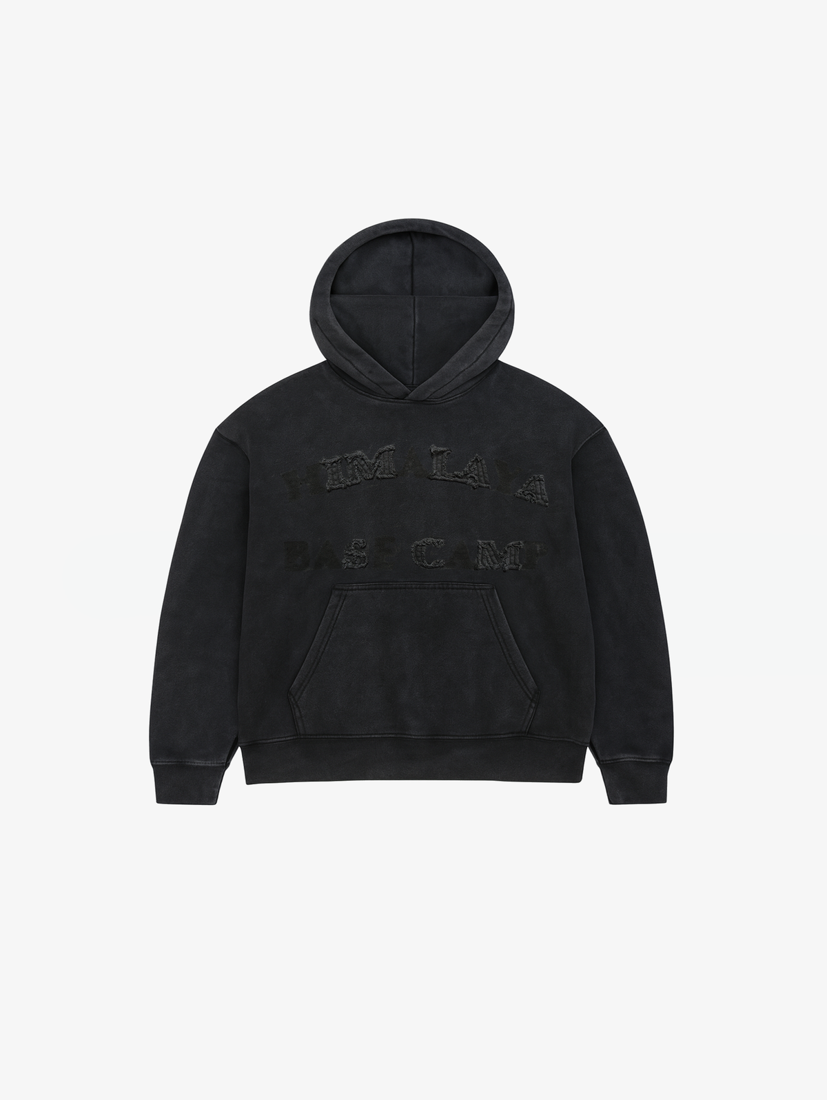 BLACK WASHED HOODED "HIMALAYA BASE CAMP"