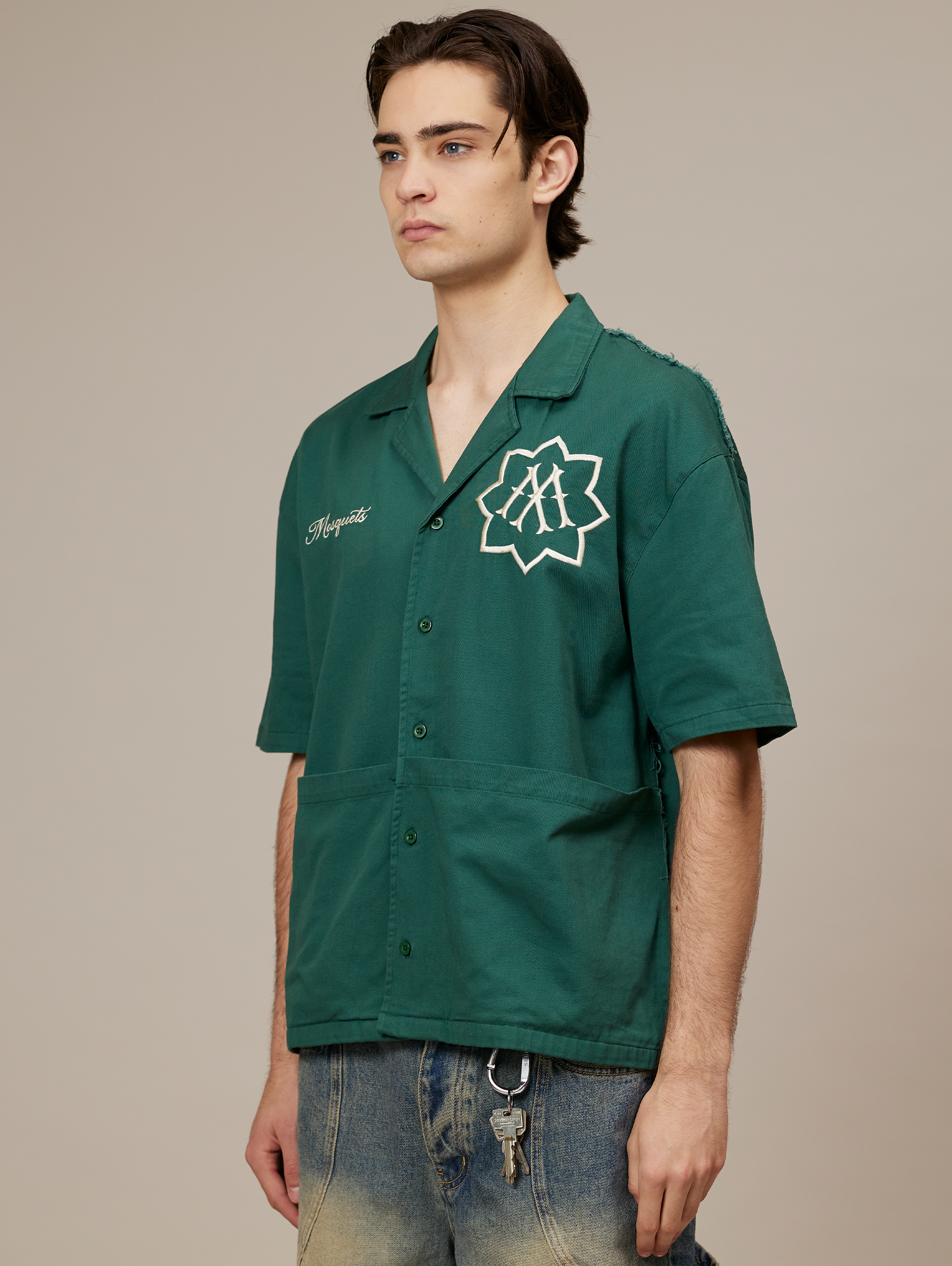 GREEN WORKER SHIRT 