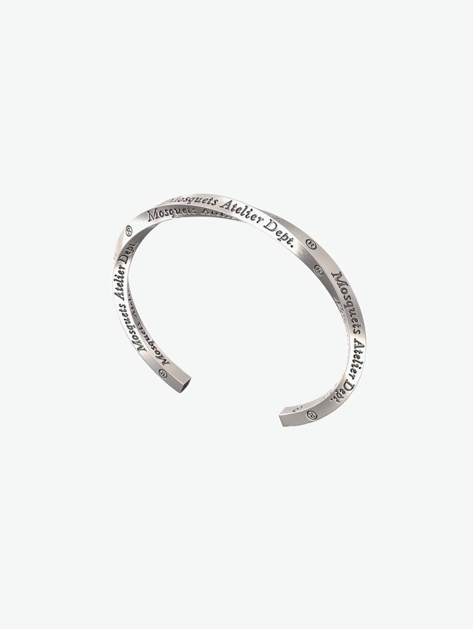 ANTIQUE SILVER BRACELET "ATELIER" - Mosquets