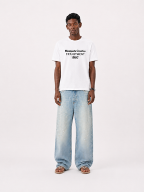 WHITE T-SHIRT "CREATIVE DEPT." - Mosquets
