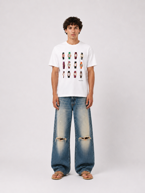 WHITE T-SHIRT "WATCHES" - Mosquets