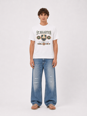 WHITE T-SHIRT "MOSQUETS SAILING" - Mosquets