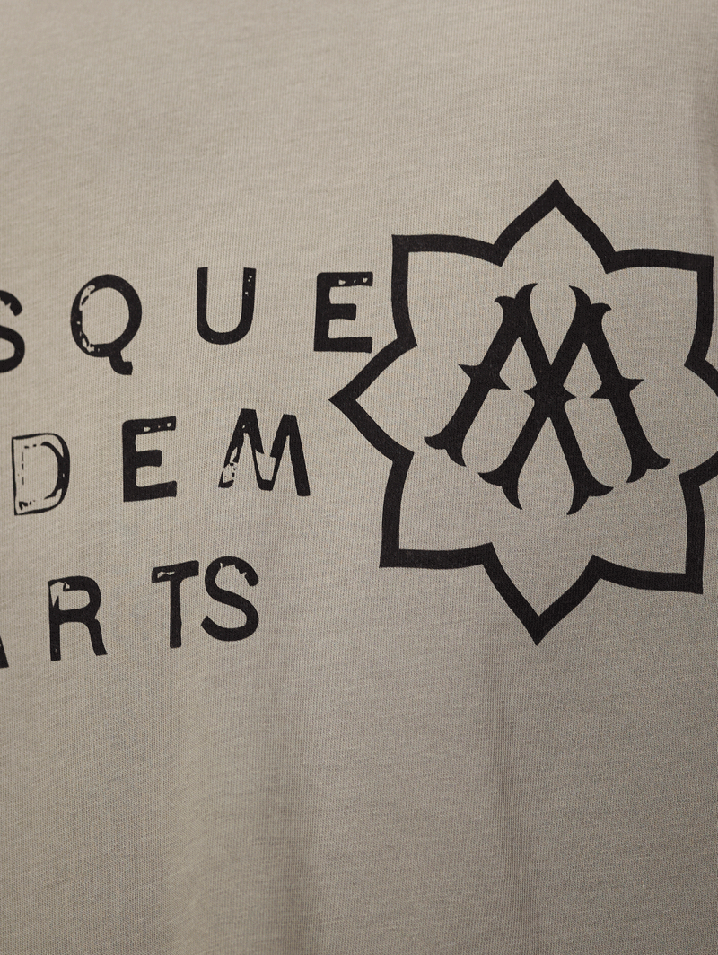 OLIVE SUNFADED T-SHIRT "MOSQUETS ACADEMY"