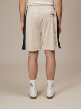 CREAM MESH SHORTS STRIPE "DARK GREEN"