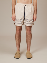 CREAM SWIM SHORTS "SUN"