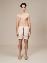 CREAM SWIM SHORTS "SUN"