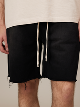 BLACK SUNFADED EVERYDAYS SWEAT SHORTS