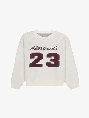CREAM KNIT SWEATER "23"