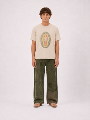 BEIGE T-SHIRT "HUMAN AURA" - Mosquets