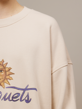 CREAM SWEATER "SUN"