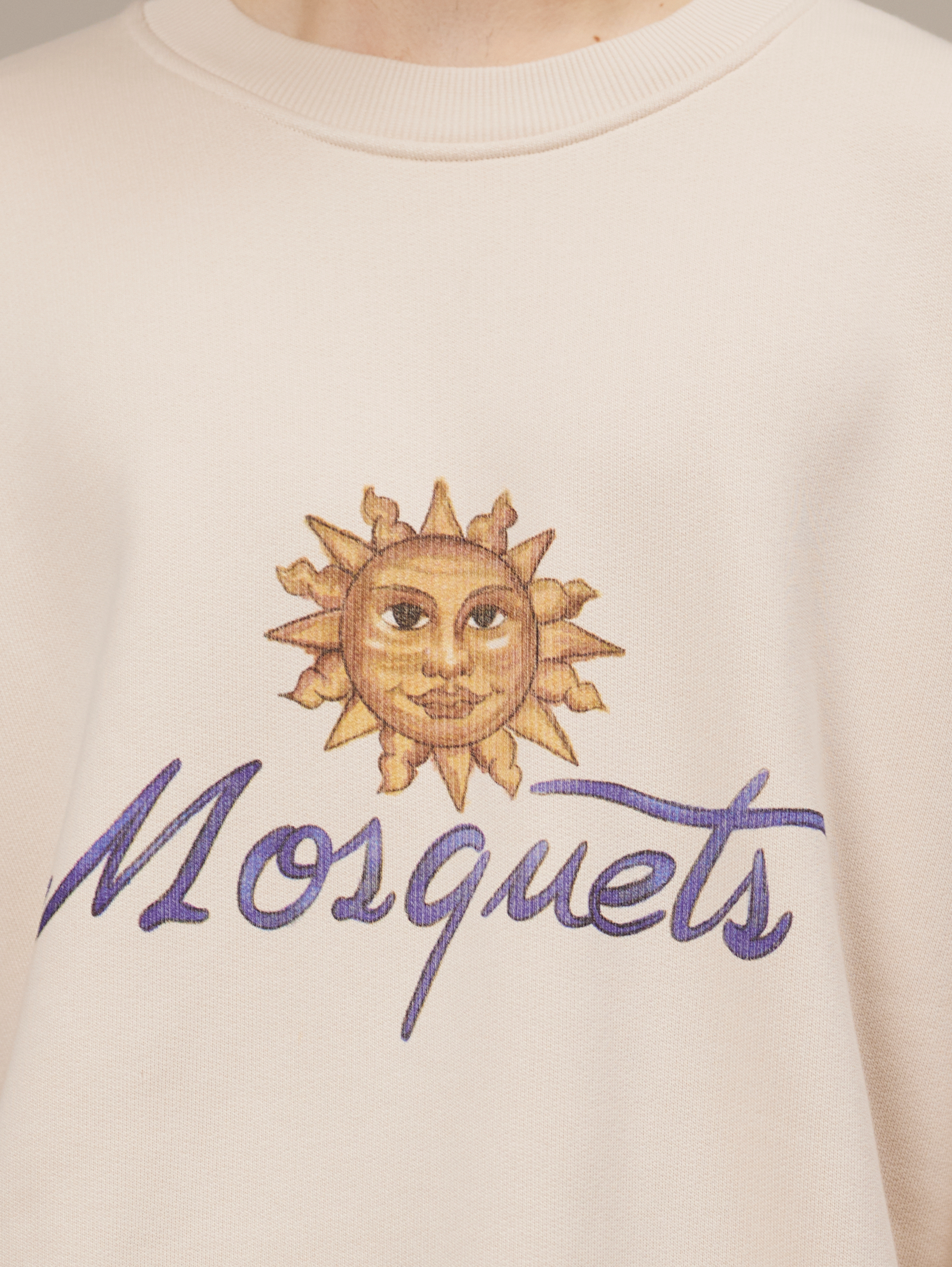 CREAM SWEATER "SUN"