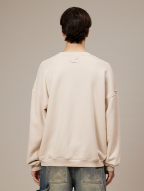 CREAM SWEATER "SUN"