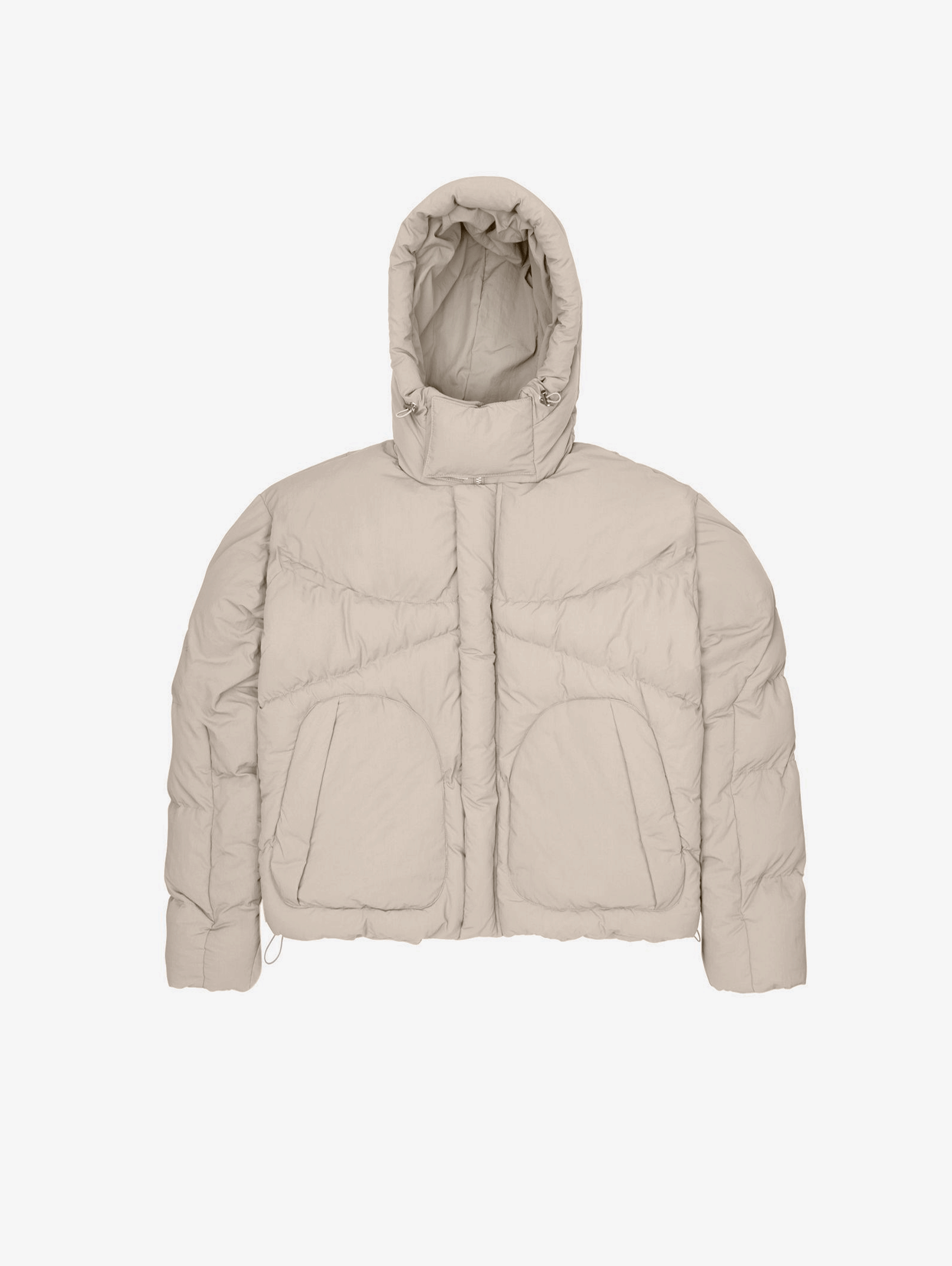 BEIGE PUFFER JACKET