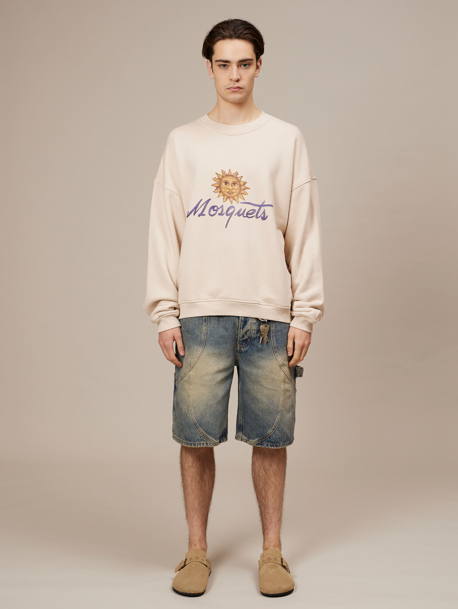 CREAM SWEATER "SUN"