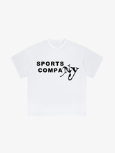 WHITE T-SHIRT "SPORTS COMPANY"
