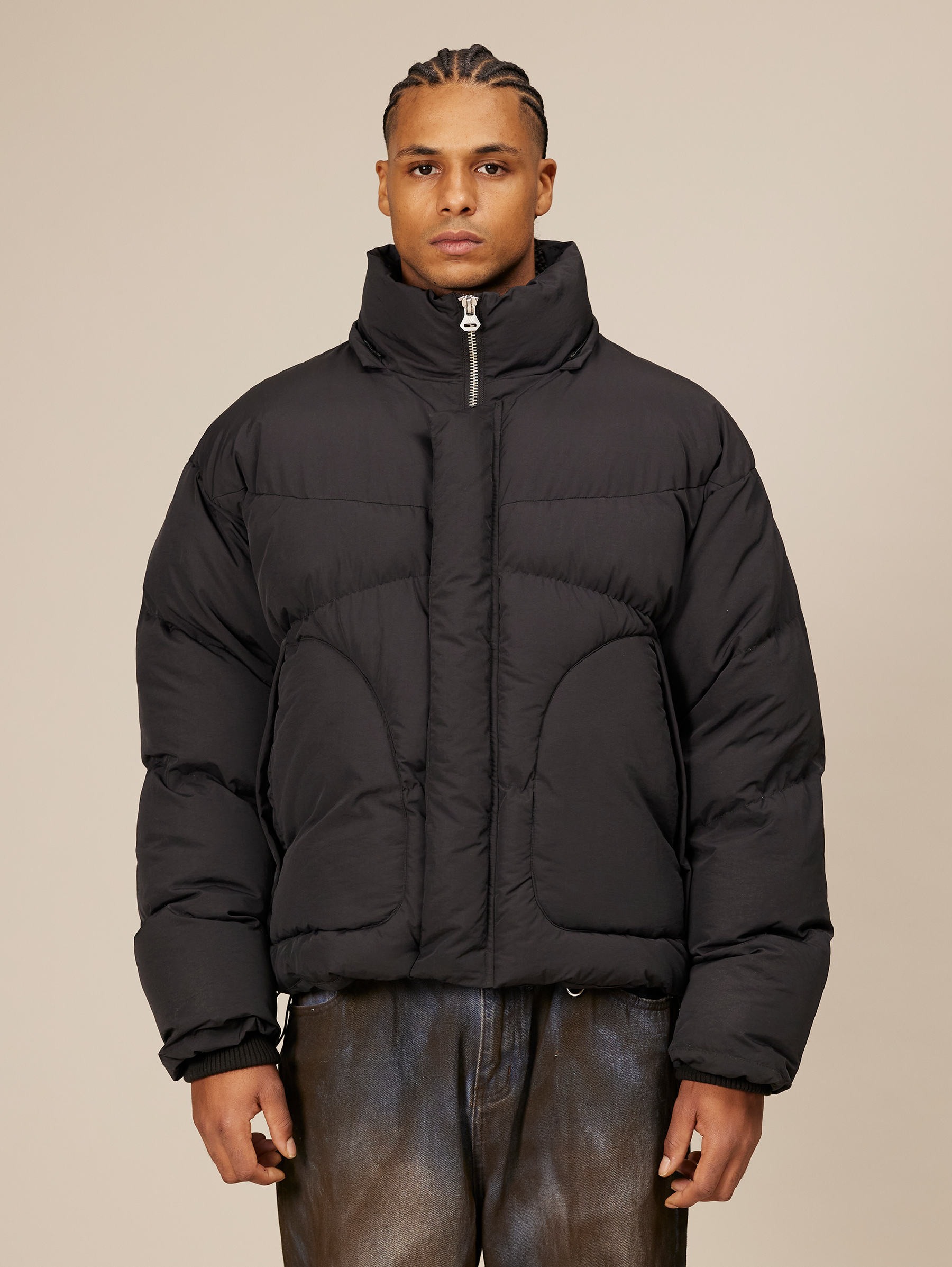 Bélier Black Puffer Jacket Near Me Belier Charcoal Puffer Jacket