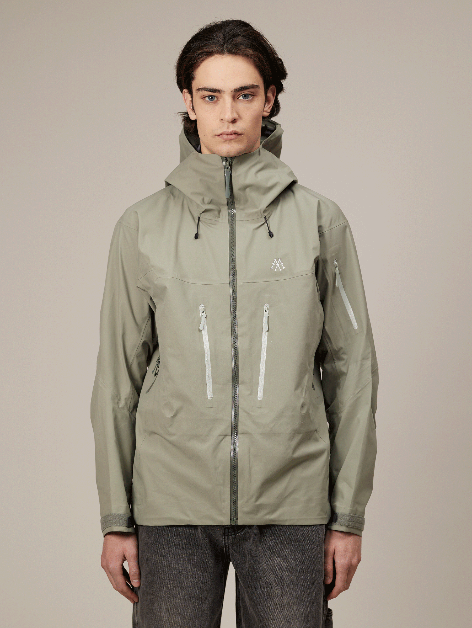 ALPHA RAIN JACKET "LIGHT OLIVE"