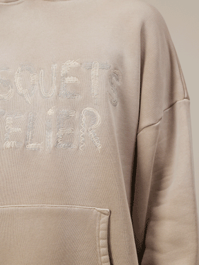 BEIGE SUNFADED HOODED "ATELIER"