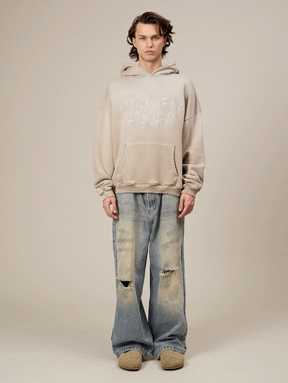 BEIGE SUNFADED HOODED "ATELIER"