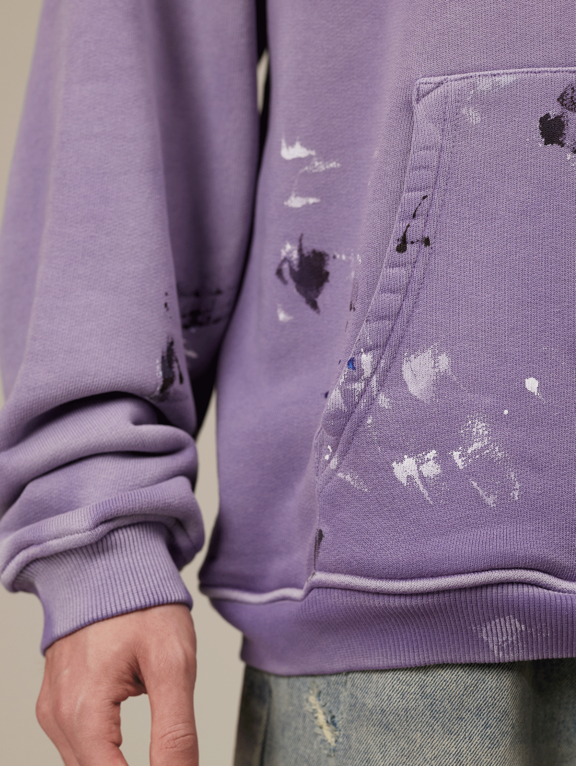 VIOLET SUNFADED PAINTED HOODED 