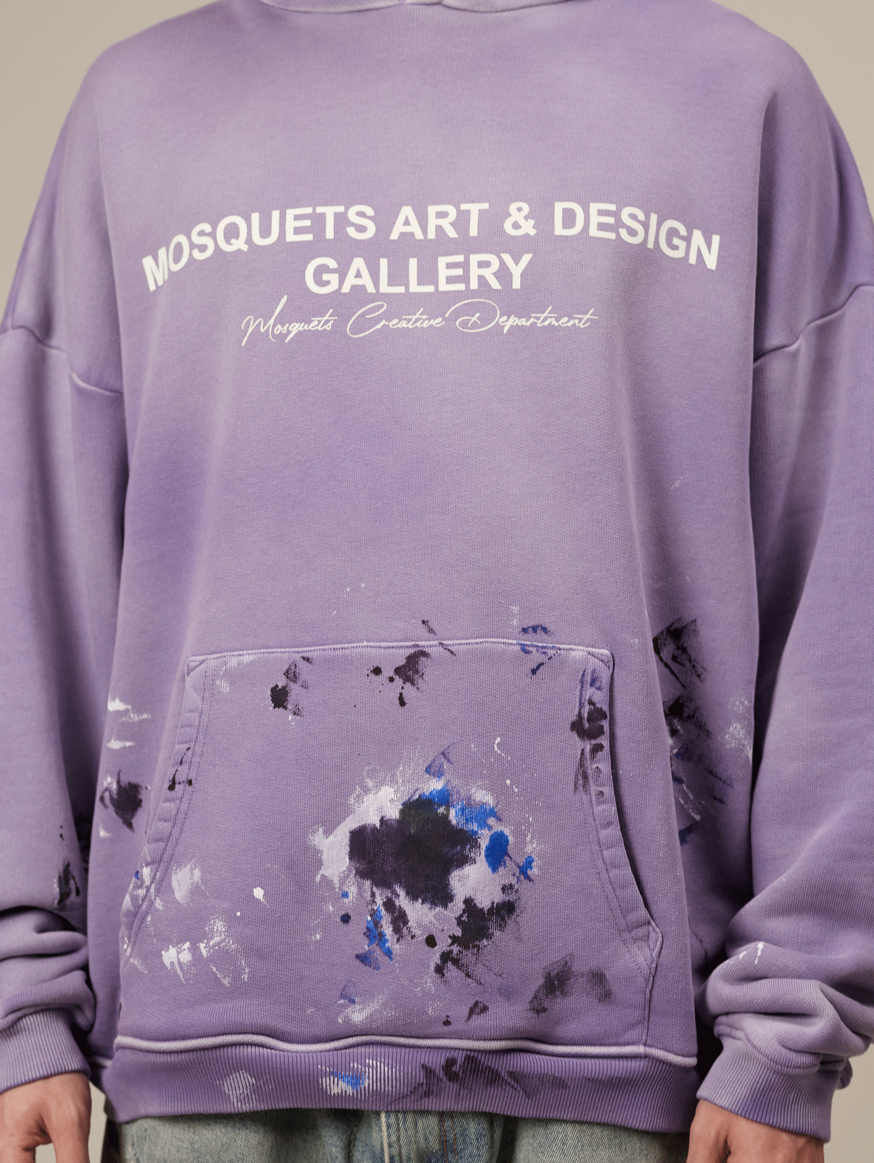 VIOLET SUNFADED PAINTED HOODED "ART GALLERY"