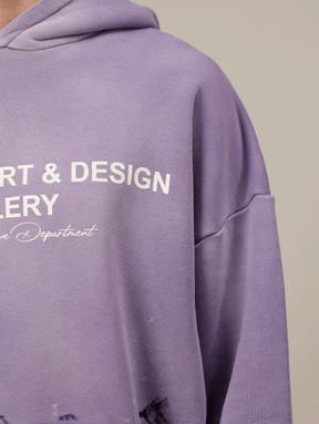 VIOLET SUNFADED PAINTED HOODED "ART GALLERY"