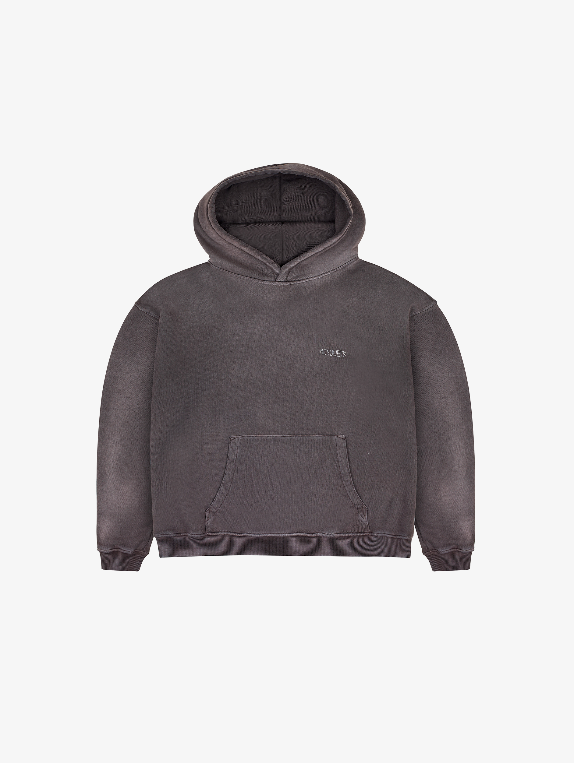 BROWN SUNFADED HOODED 